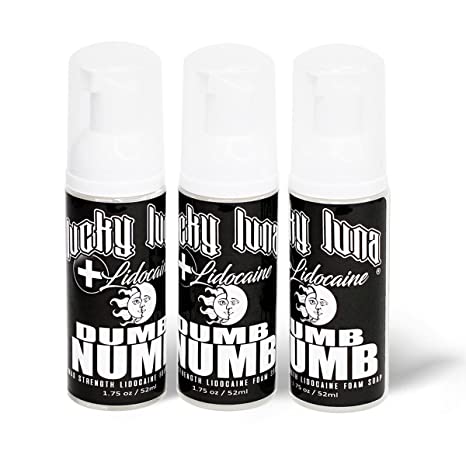 LuckyLuna DUMB NUMB 4% Lidocaine Foam Soap