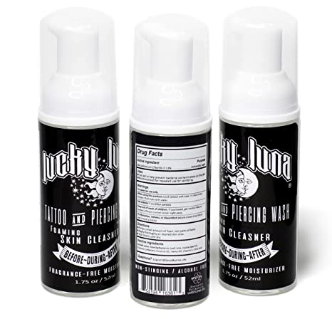 Wholesale 16 CT Case of LuckyLuna Foaming Tattoo & Piercing Wash