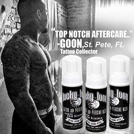 Wholesale 16 CT Case of LuckyLuna Foaming Tattoo & Piercing Wash