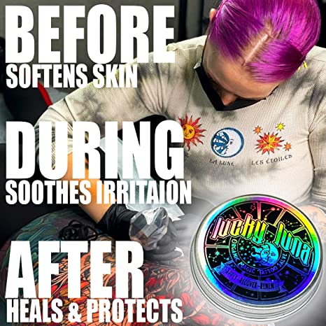 Wholesale 12 CT case of LuckyLuna Organic Magic Tattoo Aftercare Salve